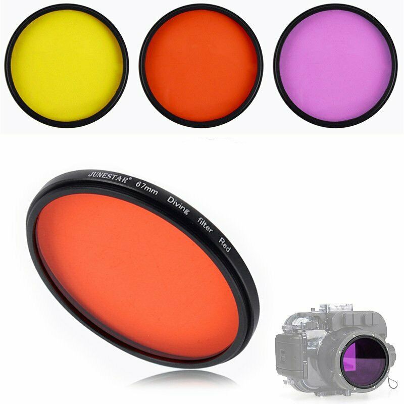 Photography Yellow Filter - 67mm Full Color Red Purple yellow