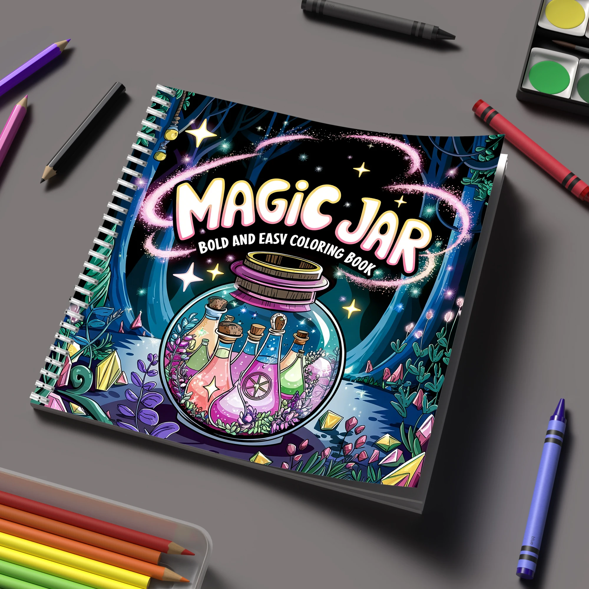 Coloring Book Magic Jar for Ad - Photography Of Book review and price