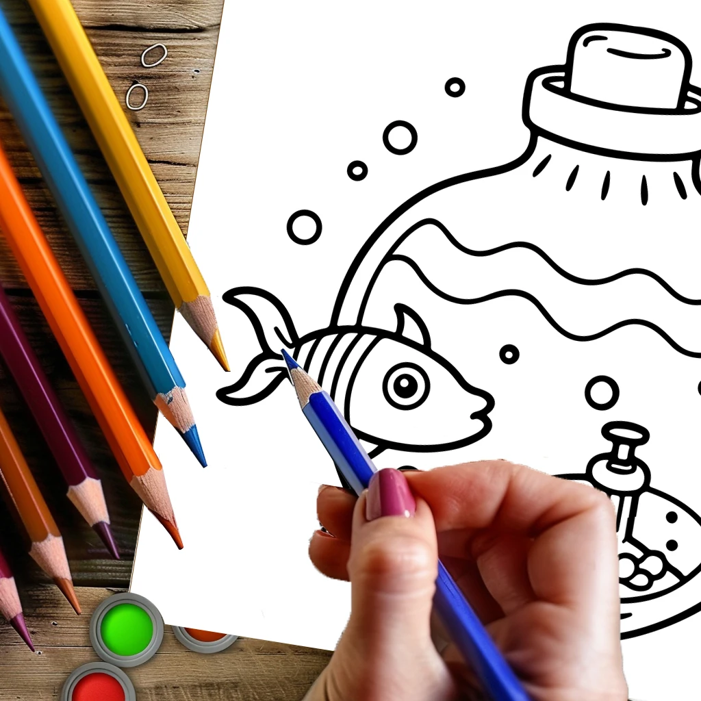 Coloring Book Magic Jar for Ad - Photography Of Book review and price