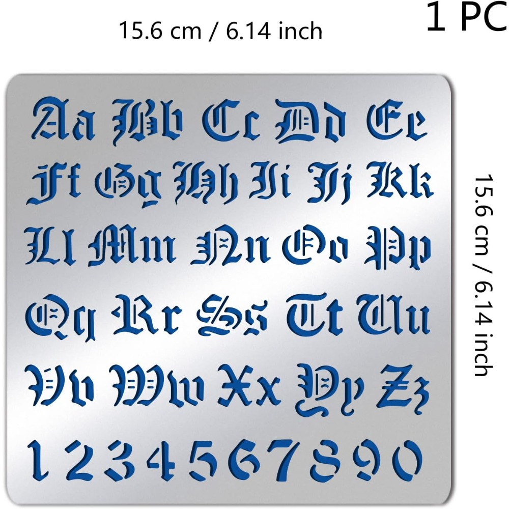 Matte Metal Letters Stencils G - Photography Font review and price