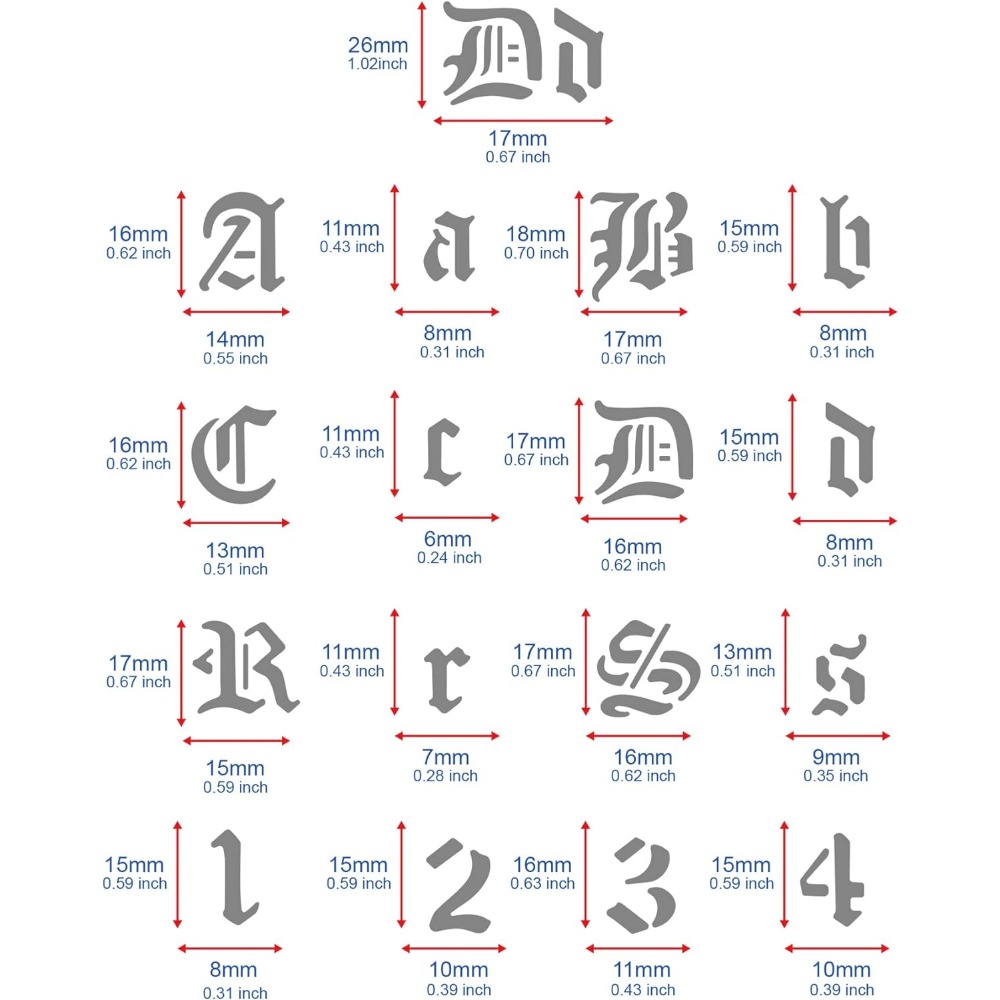 Matte Metal Letters Stencils G - Photography Font review and price