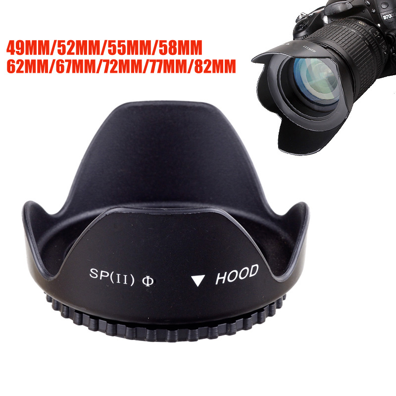 Universal Lens Hood 49mm 52mm  - Lens Hood Petal review and price