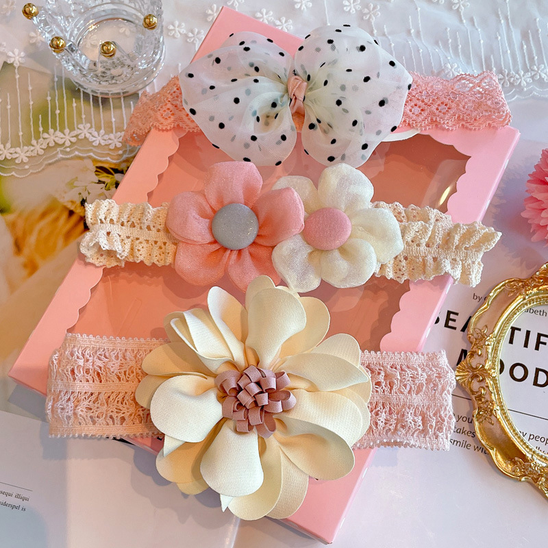 3Pcs/Lot Lace Bow Baby Headban - Photography Still Life review and price