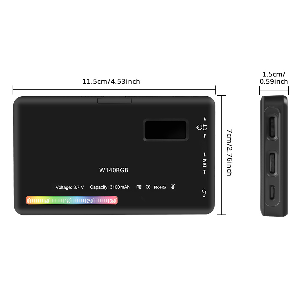 SH W140 LED RGB Video Light 0- - Video Led Light Panel review and price