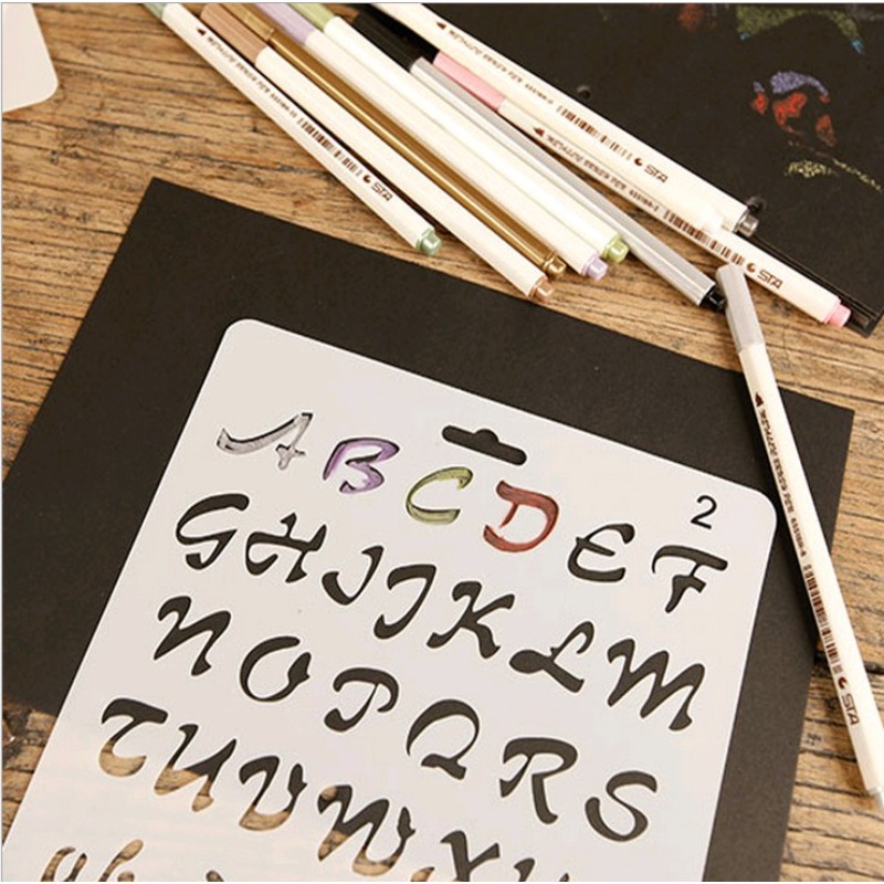 1pc A4 Alphabet Letters Layeri - Photography Font review and price
