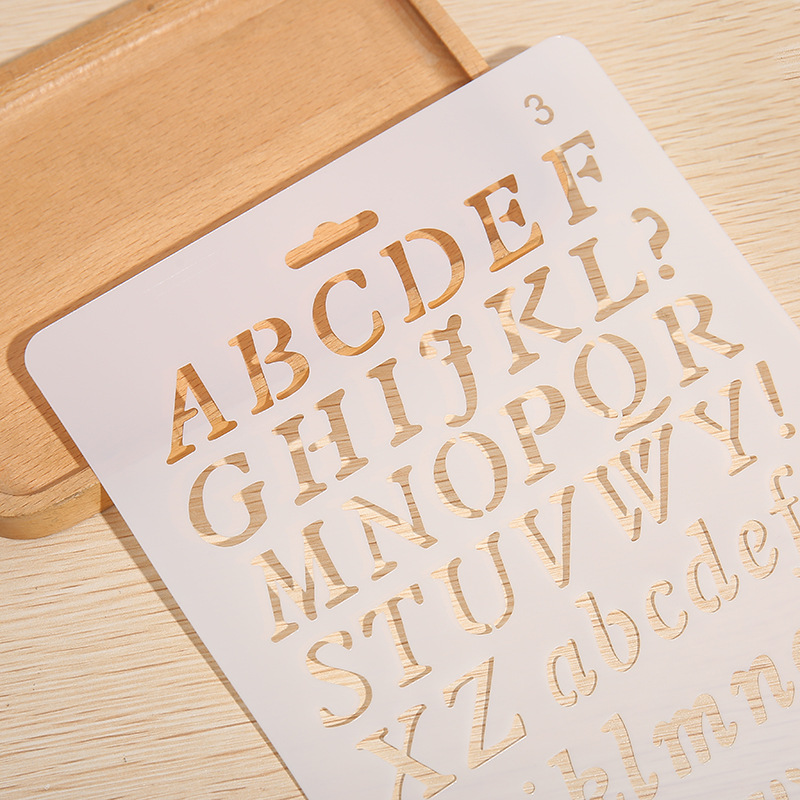 1pc A4 Alphabet Letters Layeri - Photography Font review and price